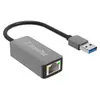 XtremeMac XWH-AAE-13, USB Type-A, RJ-45, Mâle, Argent, 1 Gbit/s, 1 pièce(s)