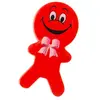 LG-Imports poupées gommes junior 6 cm caoutchouc rouge 2 pièces