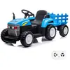 BergHOFF TOYS Tracteur Électrique T7 - avec Remorque - 12V Batterie - 2 à 5 ans - Bleu
