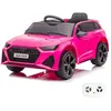 Audi Rs6 - Voiture Électrique Enfants 12v - 1 À 5 Ans - Roues Eva - Rose