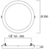 Sylvania Plafonnier LED START 5 en 1, blanc, Ø 29 cm, CCT, à intensité...
