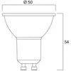 Sylvania Réflecteur LED GU10 6W 4.000K à intensité variable 36° 610 lm