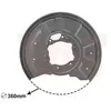 Déflecteur de disque de frein VAN WEZEL 3044374 - Réf. 3044374