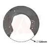 Déflecteur, disque de frein, 320 mm VAN WEZEL, par ex. pour BMW