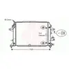 Radiateur refroidissement moteur VAN WEZEL 37002460 - Réf. 37002460