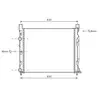 Radiateur, refroidissement du moteur 43002470 International Radiators 43002470