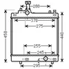 International Radiators VAN WEZEL Radiateur moteur pour NISSAN: Pixo & SUZUKI: Alto (Ref: 52002113)