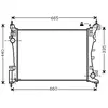 Radiateur refroidissement moteur VAN WEZEL 17002318 - Réf. 17002318