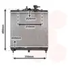 Radiateur, refroidissement du moteur 83002063 International Radiators 83002063