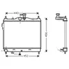Radiateur, refroidissement du moteur 82002101 International Radiators 82002101