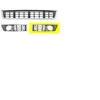 VAN WEZEL Grille de ventilation, pare-chocs pour AUDI: A4 (Ref: 0325591)