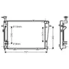 International Radiators Van Wezel Radiateur Moteur Pour Hyundai Tuckson Version : 2.0 De 2004 À 2010