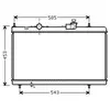 Radiateur, refroidissement du moteur 09002228 International Radiators 09002228