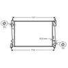 Radiateur refroidissement moteur VAN WEZEL 17002312 - Réf. 17002312