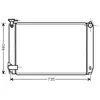 Radiateur, refroidissement du moteur 53002463 International Radiators 53002463