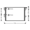 International Radiators Plus VAN WEZEL Condenseur, climatisation pour RENAULT: Espace (Ref: 43005382)