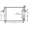 International Radiators VAN WEZEL Radiateur moteur pour JEEP: Grand Cherokee (Ref: 21002044)