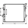 International Radiators VAN WEZEL Radiateur moteur pour TOYOTA: Land Cruiser (Ref: 53002367)