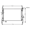 International Radiators VAN WEZEL Radiateur moteur pour FORD: Transit/Tourneo (Ref: 18002404)