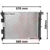 International Radiators Radiateur refroidissement moteur VAN WEZEL 82002338 - Réf. 82002338