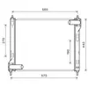 Radiateur, refroidissement du moteur 13002354 International Radiators 13002354