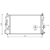 International Radiators VAN WEZEL Radiateur moteur pour OPEL: Insignia, Zafira (Ref: 37002591)