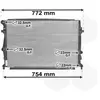 International Radiators Plus Radiateur refroidissement moteur VAN WEZEL 58002343 - Réf. 58002343