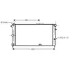 International Radiators VAN WEZEL Radiateur moteur pour OPEL: Vectra, Calibra (Ref: 37002190)