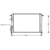 Radiateur, refroidissement du moteur VAN WEZEL, par ex. pour Renault