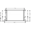Radiateur, refroidissement du moteur 58002155 International Radiators 58002155