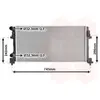 Radiateur, refroidissement du moteur 58012340 International Radiators 58012340