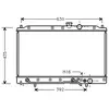 International Radiators VAN WEZEL Radiateur moteur pour MITSUBISHI: Lancer F, Lancer (Ref: 32002148)