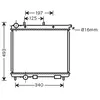 Radiateur, refroidissement du moteur 09002190 International Radiators 09002190