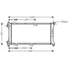 Radiateur refroidissement moteur VAN WEZEL 17002258 - Réf. 17002258
