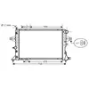 International Radiators VAN WEZEL Radiateur moteur pour OPEL: Zafira, Astra (Ref: 37002329)