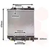 Radiateur, refroidissement du moteur 27002166 International Radiators 27002166