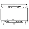 Radiateur, refroidissement du moteur 25002163 International Radiators 25002163