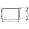 International Radiators VAN WEZEL Radiateur moteur pour RENAULT: Mégane, Scénic (Ref: 43002308)