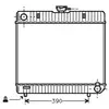 International Radiators Radiateur, refroidissement du moteur VAN WEZEL, par ex. pour Mercedes-Benz