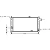International Radiators VAN WEZEL Radiateur moteur pour OPEL: Kadett, Ascona (Ref: 37002050)