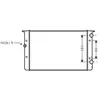 Radiateur, refroidissement du moteur 58002104 International Radiators 58002104