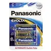 PANASONIC - Piles Alcaline Evolta C-LR14 X 2  - BEM'S Pile, batterie  - 150455 