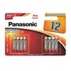 Panasonic Pack de 12 Piles Alcaline LR03 Micro AAA Panasonic Pro Power