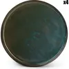SP Collection Assiette plate 26cm emerald  - Lot de 4