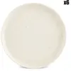 ONA Assiette plate 19,5cm vanille  - Lot de 6