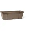 Kit Jardinie`re métal 50 cm avec crochet - Taupe