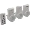 Perel Bloc prise télécommandée - lot de 3
