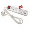 Perel Bloc multiprise, 4 prises avec interrupteur - câble de 3 m velleman eb4s-3