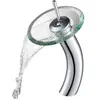 Robinet de salle de bain cascade pour lavabo vasque avec disque en ver...