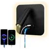Fitags - Lampe de lecture led Applique murale usb Type-C Double interrupteur buccal de charge Réglable 12W Projecteur led 3000K Lampe de lecture